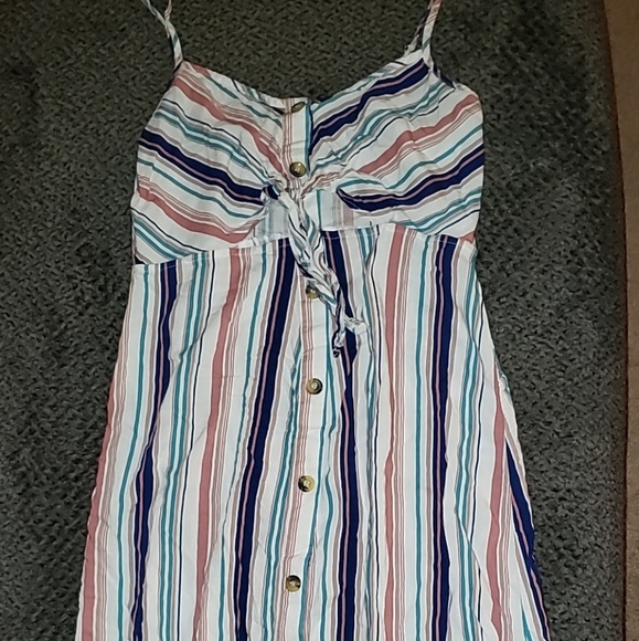 Striped midi dress - Picture 2 of 4